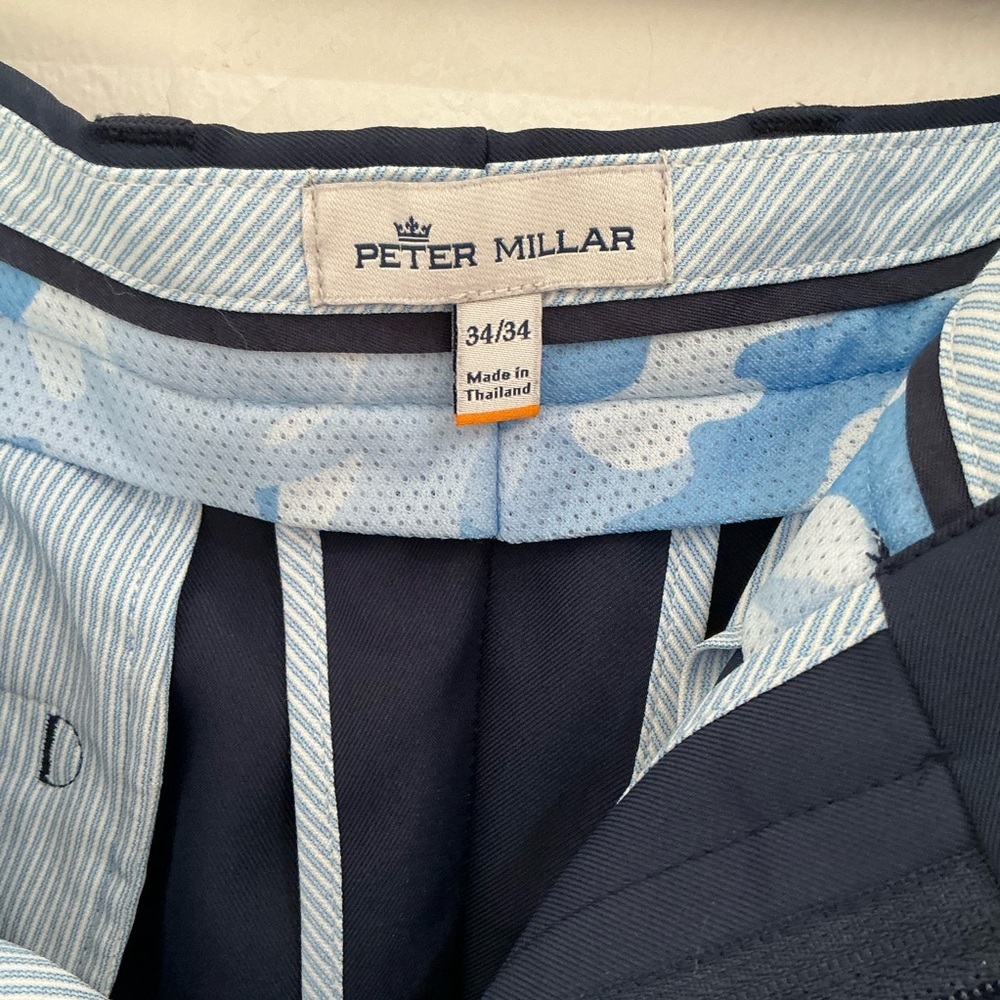 Peter Millar Blue Golf Pants - Picture 2 of 3